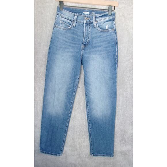 Old Navy Denim - Old Navy Jeans Juniors 0 The Sky-Hi Straight Extra High Rise Secret-Slim Pockets